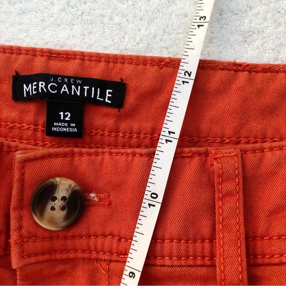 J. Crew Mercantile Pants Trousers Sz. 12 Rust Stretch - Picture 3 of 7